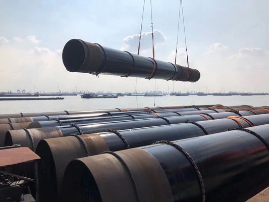 गुणवत्ता  Custom LSAW Steel Pipe / Welded Carbon Steel Pipe For Underground Bunker फैक्टरी