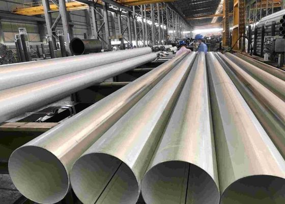गुणवत्ता  Polished Stainless Steel Pipe Tubing Round For Gas Pipeline / Building फैक्टरी
