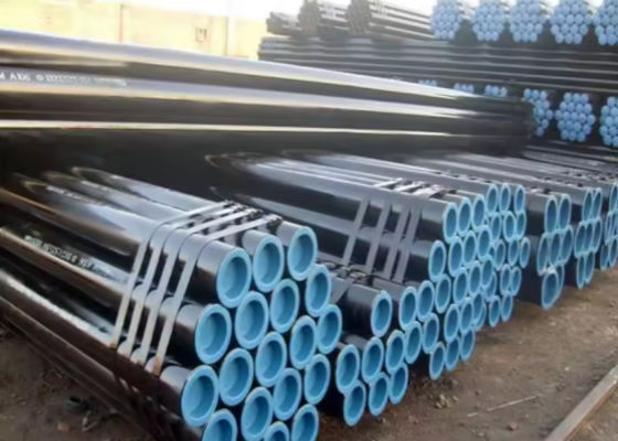 गुणवत्ता  Water Transport Steel Casing Pipe Threaded End Connection and Black Painting फैक्टरी