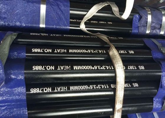 Q235b ERW ब्लैक राउंड स्टील पाइप ASTM A53 वेल्डेड कार्बन स्टील ट्यूब