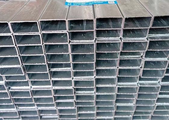 प्रमाणित लेपित जस्ती इस्पात अनुभाग विभिन्न आयामों में सटीक खोखले ट्यूब