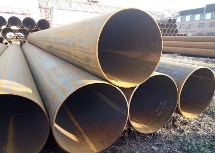 ASTM A252 वेल्डिंग लंबी पाइप ट्रांसमिशन तेल और गैस LSAW स्टील पाइप