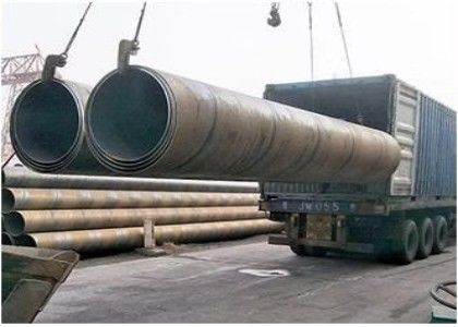 काली रंग की कार्बन स्टील SSAW स्टील पाइप दीवार के साथ 5mm -25.4mm