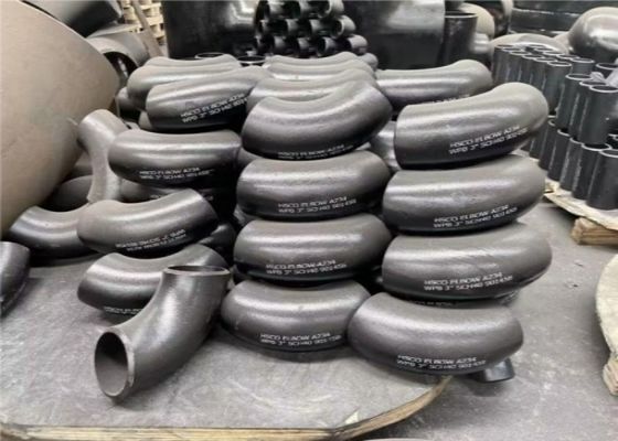 ASME B 16.9 स्टील पाइप फिटिंग के लिए सीमलेस आकार 1/2''-12' में उच्च मांग