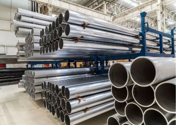 5.8M 6M लंबाई स्टेनलेस स्टील संरचनात्मक पाइप DIN 17458 मानक के साथ