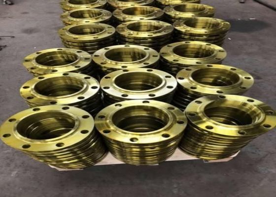 थ्रेडेड कनेक्शन और उच्च स्थायित्व के साथ डीआईएन मानक स्टील स्लिप ऑन फ्लैंज