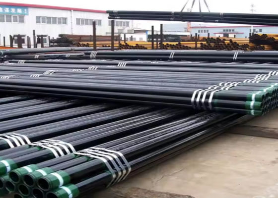 API5CT N80 L80 P110 आधार पाइप सामग्री FBE अनुकूलित NDT HT के लिए लेपित स्टील केशिंग पाइप