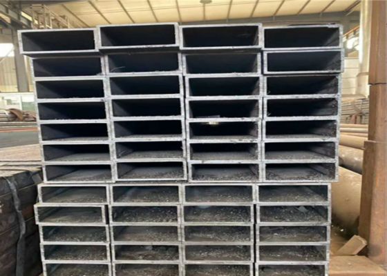 S235JR स्टील खोखले अनुभाग 15-1000 मिमी ओडी काले आयत